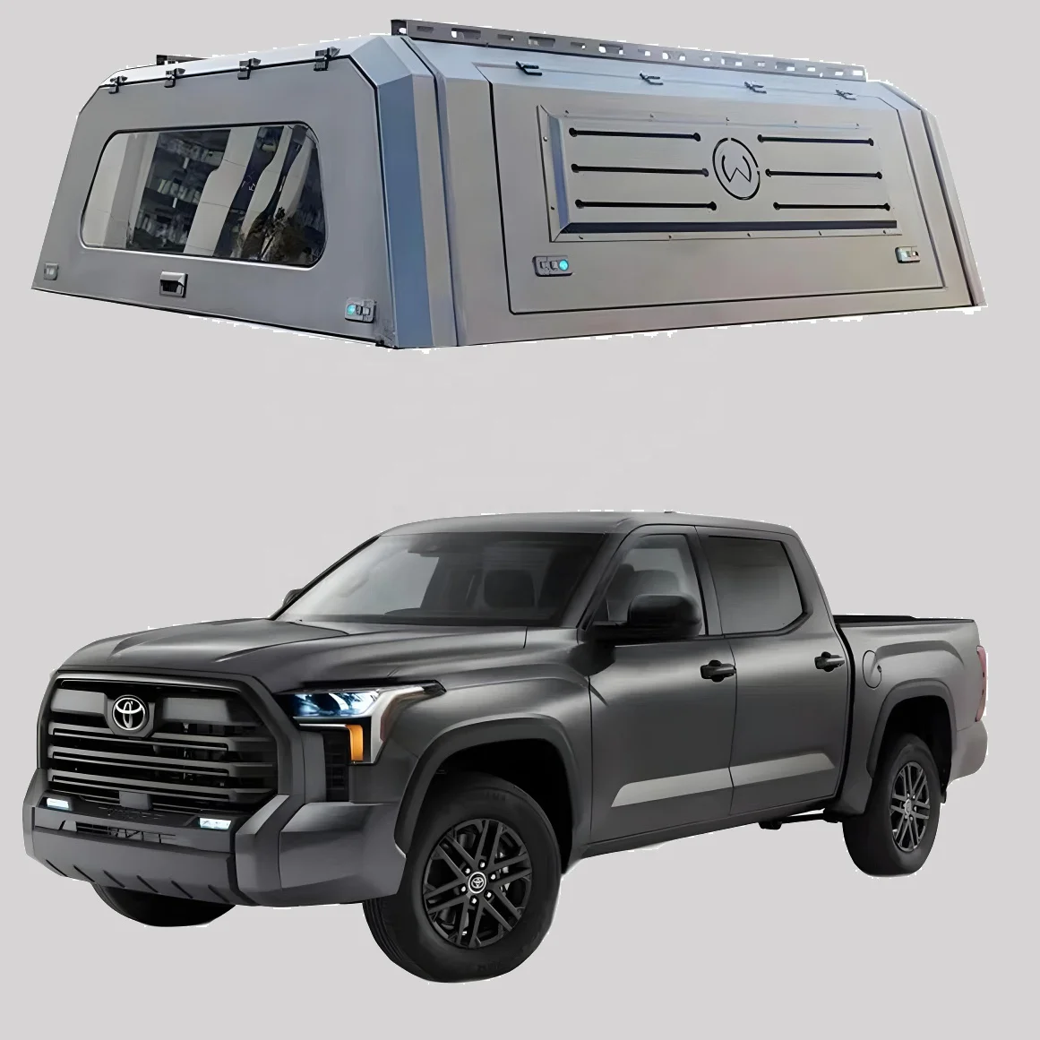 Waterproof hard shell roof top tent  Lightweight pickup hardtop canopy aluminum for different models