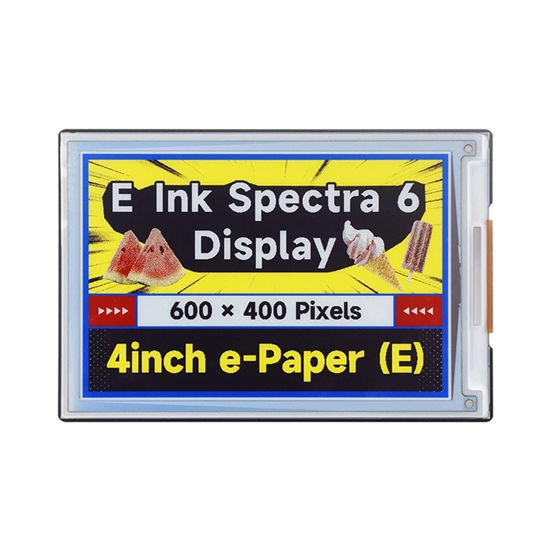 Waveshare 4 Inch E-Paper Screen Module HAT+ Full-Color Display 600X400 For Raspberry Pi/Jetson Nano/RDK X3