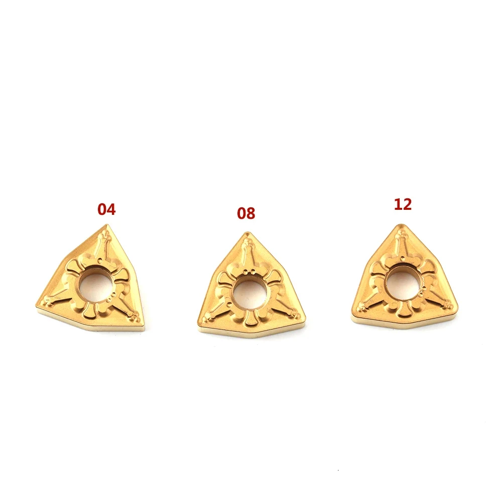 10 pezzi WNMG080404 TM 100% tornio originale lama in metallo duro parti in acciaio per utensili di tornitura esterna di alta qualità