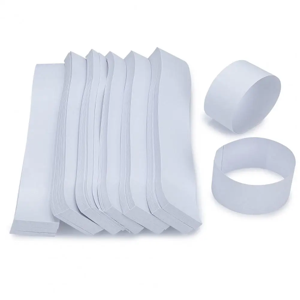 300Pcs 19cm Money Bands Bundles Self Sealing Professional Blank Paper Cash Straps Wrappers Supermarket Accountant Bank Supplies