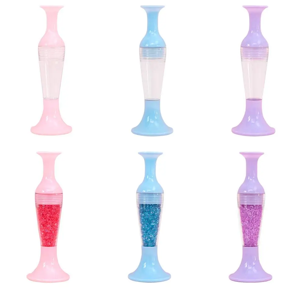 Pluma de perforación con forma de maceta de flores, accesorios de pintura de diamante 5D, bolígrafo de perforación de punto de cristal, 5-1 piezas