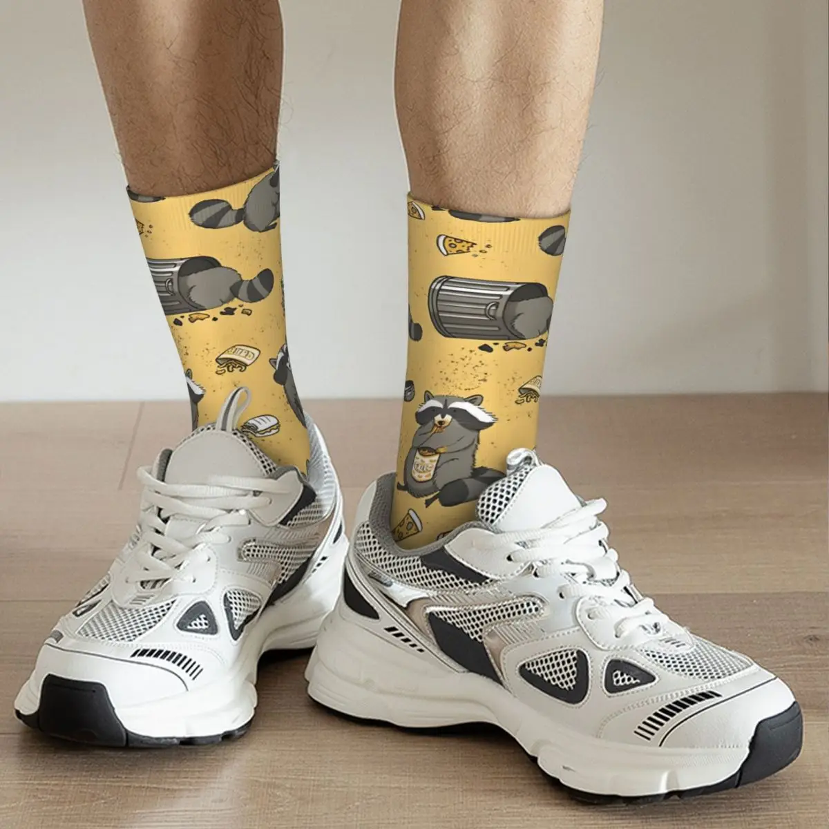 Lustige Herren socken rascally Waschbären Vintage Harajuku Waschbär Hip Hop Casual Pattern Crew verrückte Socken Geschenk gedruckt