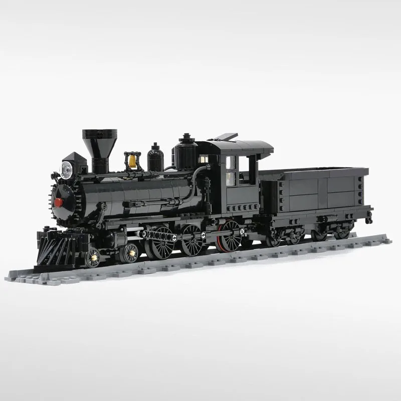 948pcs MOC Sierra Railway No 3 Locomotive Train Model Building Blocks Room Accessories, Home Decor Perfect Gift Choice For Boys