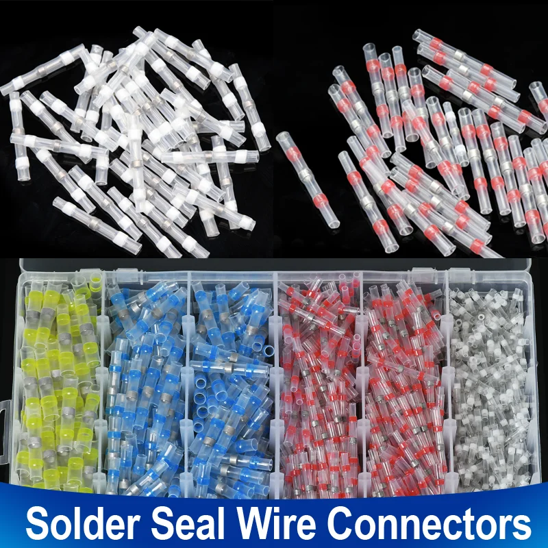 10~1000pcs Welding Ring Heat Shrink Solder Seal Wire Connectors Waterproof Electrical Equipment Connection Wire Terminal