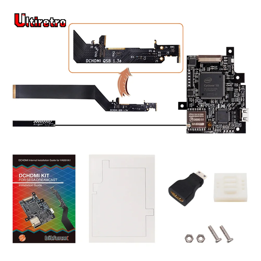 CC HDMI ™   Kit para consola de juegos SEGA Dreamcast, Chip CC de alta definición 1080P para placa PCB Dreamcast