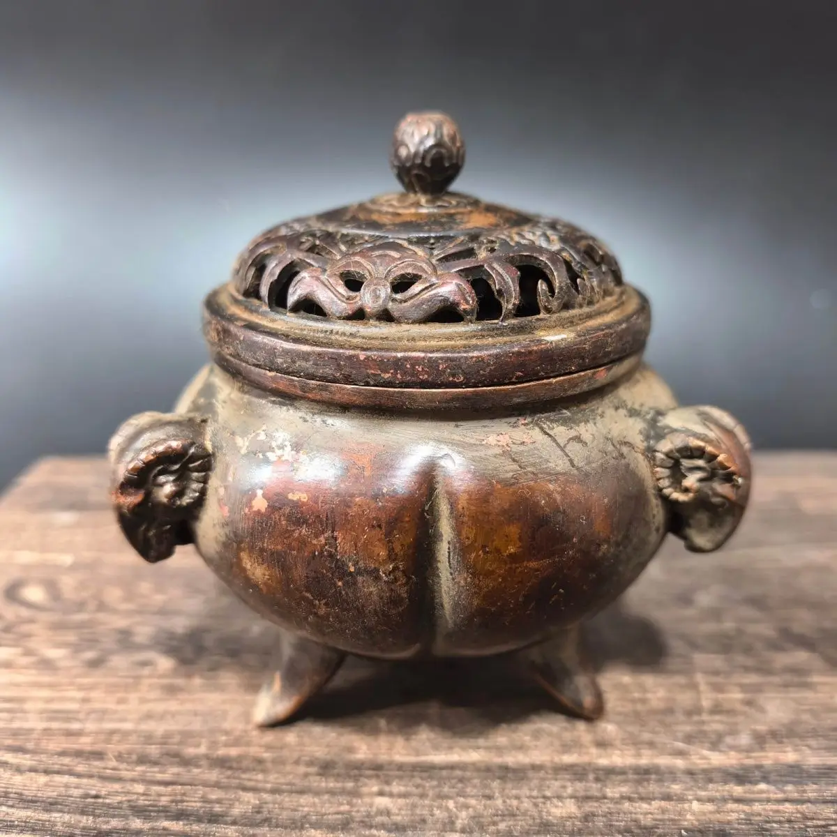 Sheep ear pumpkin stove Incense Burner Statue for Tea Home Decor Ornaments