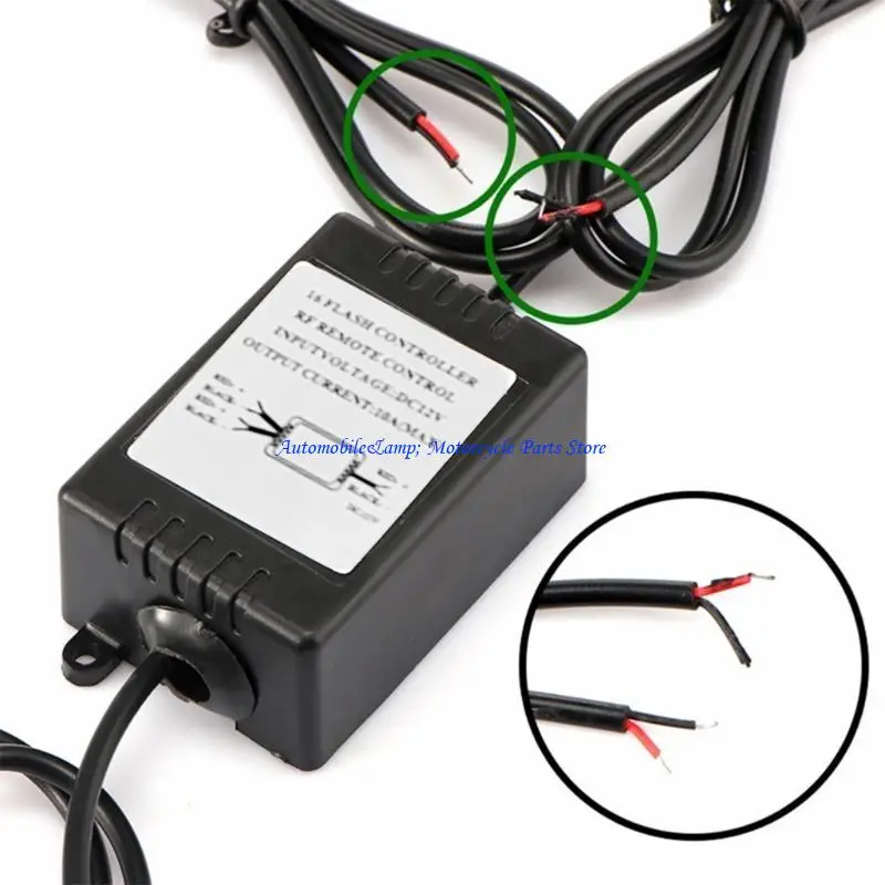 H7BD 4 مفاتيح وحدة تحكم عن بُعد لـ IR RGB LED Strip DC12V STRIN Controller لحالة التحكم عن بُعد مريحة