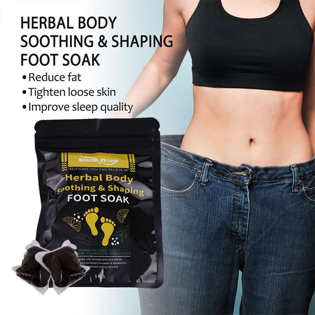 

5pcs Foot Cleaning Soak Natural Herbal Body Soothing Shaping Slimming Foot Bath Detox Relieve Fatigue Swelling Care