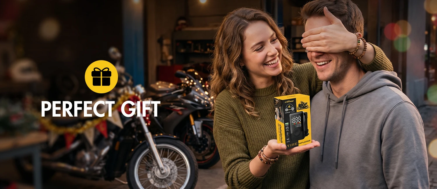 Tragbare Kabellose Elektrische Luftpumpe Reifenfüller Wiederaufladbarer Multifunktionskompressor 150PSI für Auto Motorrad Fahrrad Ball – Detail 7