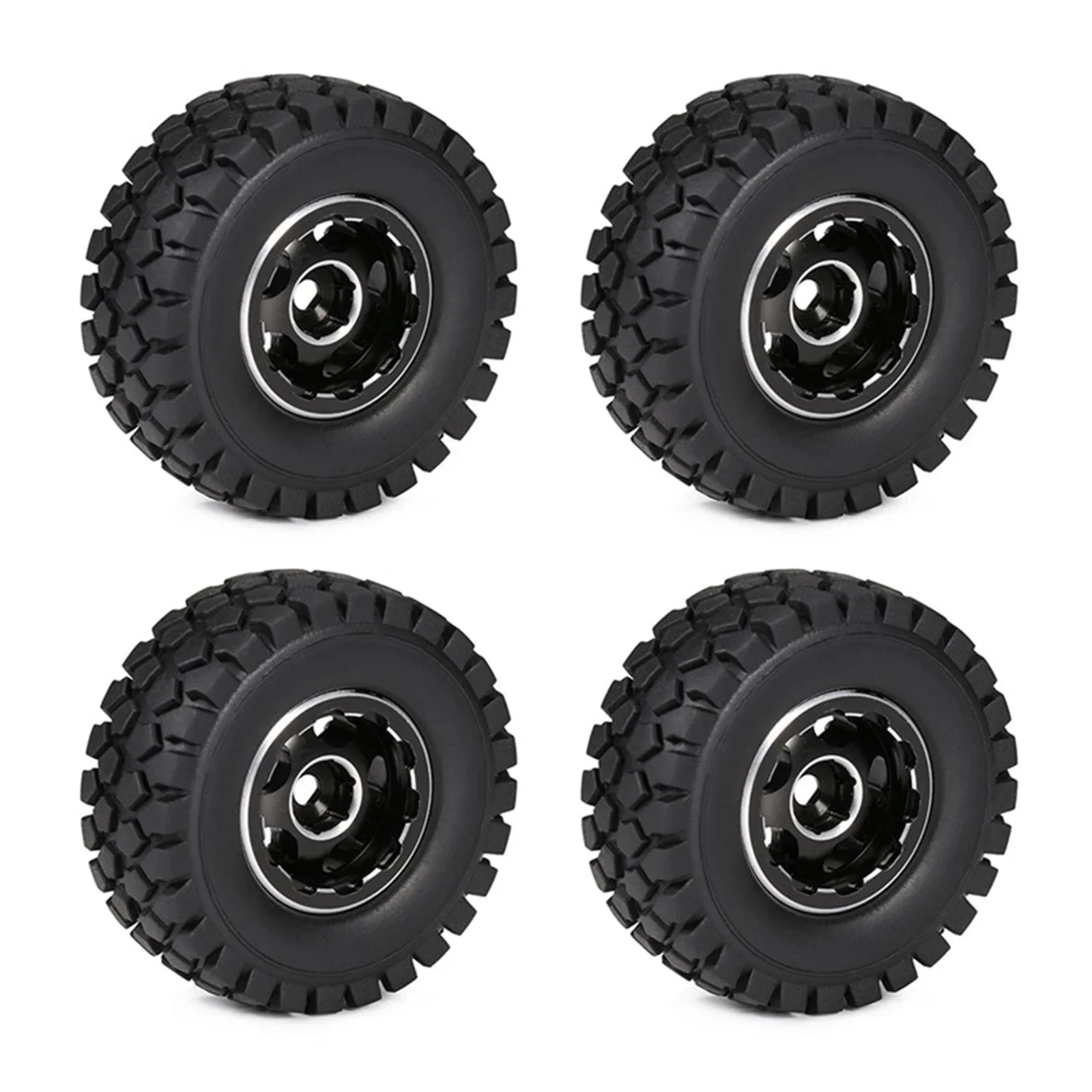 4pcs 1/18 wheel hub tires FOR TRX4M 1/24 SCX24 AX24 FCX24 RC Cralwer car models aluminum alloy CNC RC Car rc truck upgrade parts