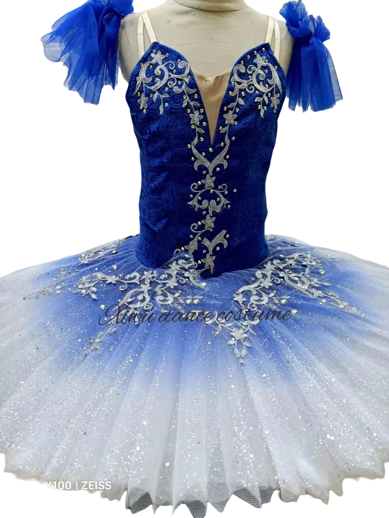 Disfraz de ballet profesional de alta calidad, traje de ballet de tamaño personalizado, vestido de competición de gama alta