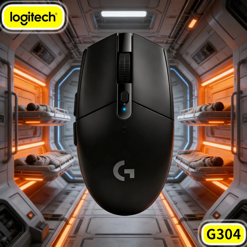 Logitech G304 LIGHTSPEED Wireless Gaming Mouse Shock‑Proof Outer Cover Reliable Signal For Frequent Traveling Game Enthusiast