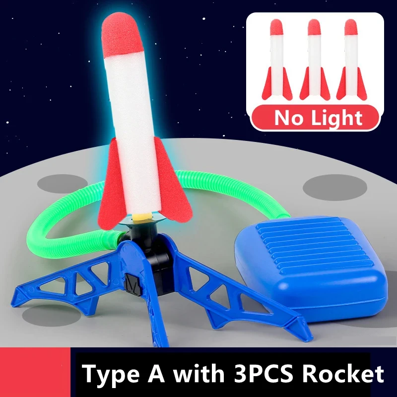 Flying Rocket Launch Cannon Foot Stepping Soaring Rocket Foot Stepping Toy Outdoor Flying Cannon Foot Stepping Kinderspielzeug