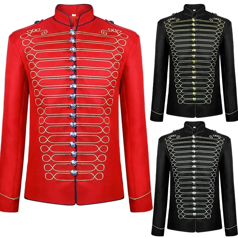 

Halloween Menswear Medieval Retro Gothic Steam Drummer Jacket