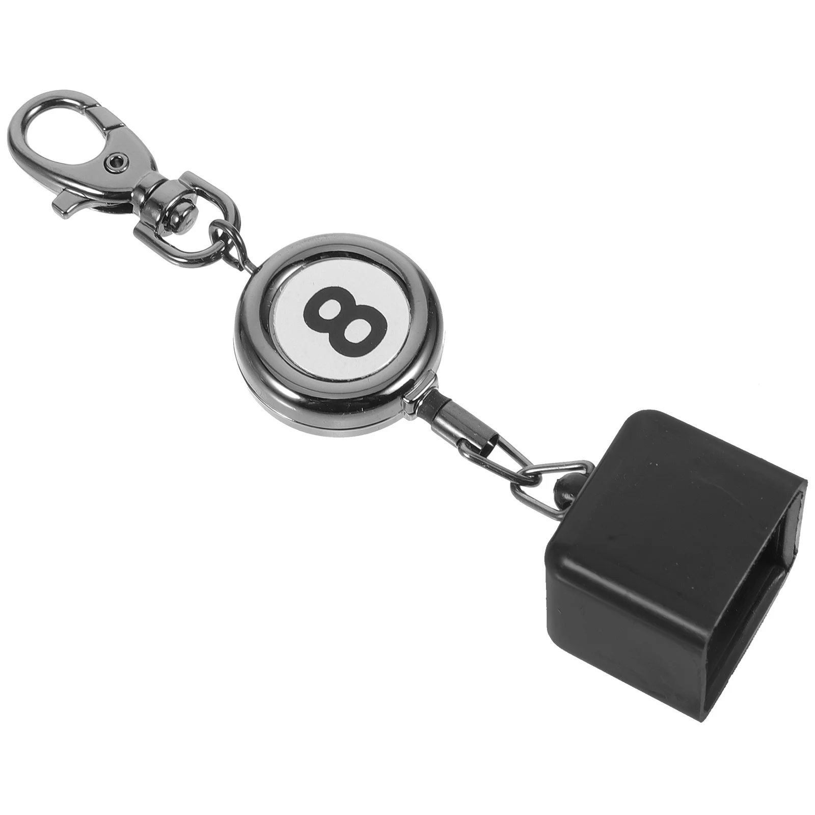 

1pcs Billiard Cue Chalk Holder Aluminum Alloy Black Nickel Durable Portable Pool Table Accessory Retractable Chalk Tip