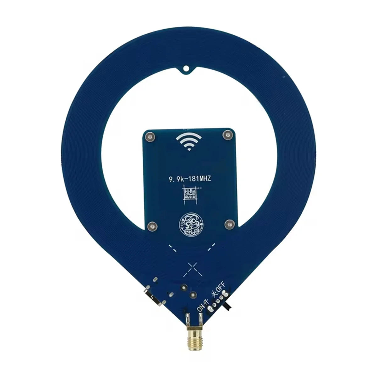 T88C 10KHz-180MHz Mini Active Antenna LW/MW/SW/FM Aviation Portable High Gain Loop Antenna Compatible SMA-K/SMA-J Connector