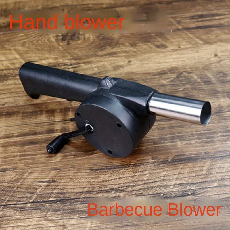 Custom.Outdoor Hand-operated Blower, Manual Barbecue, Camping, Fire Making, BBQ, Portable Hair Dryer, Stove Accessories