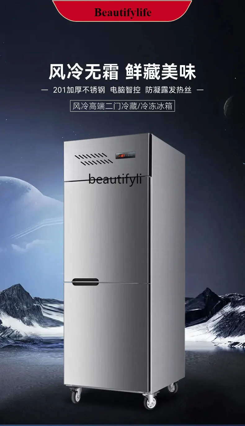 

E132 Refrigerator Commercial Air-Cooled Vertical Freezing and Refrigeration Double Temperature Baking Strip Freezer