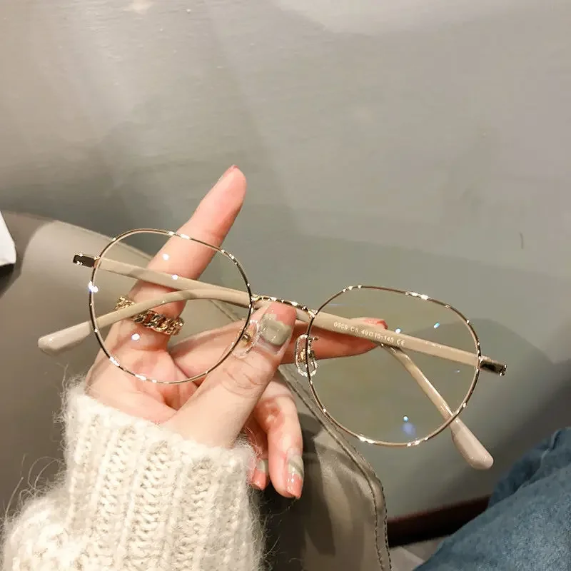Luxus-Myopie-Brille, klassische Vintage-Anti-Blaulicht-Brille, Damen und Herren, Minus-Dioptrien-Brille, verschreibungspflichtig, mit 0–0,5 bis–6,0 – Detail 4