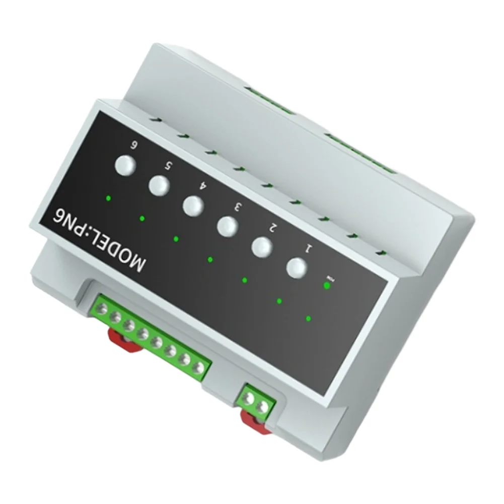 1pc For Tuya Smart For Zigbee 6-Channel Switch Switch Module For Remote Control For Electrical Equipment