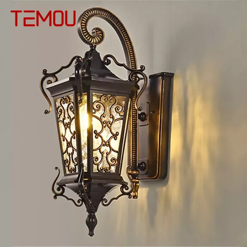 

TEMOU Contemporary LED Outdoor Wall Lamps Electric Simplicity Waterproof Balcony Hallway Courtyard Villa Gate Hotel