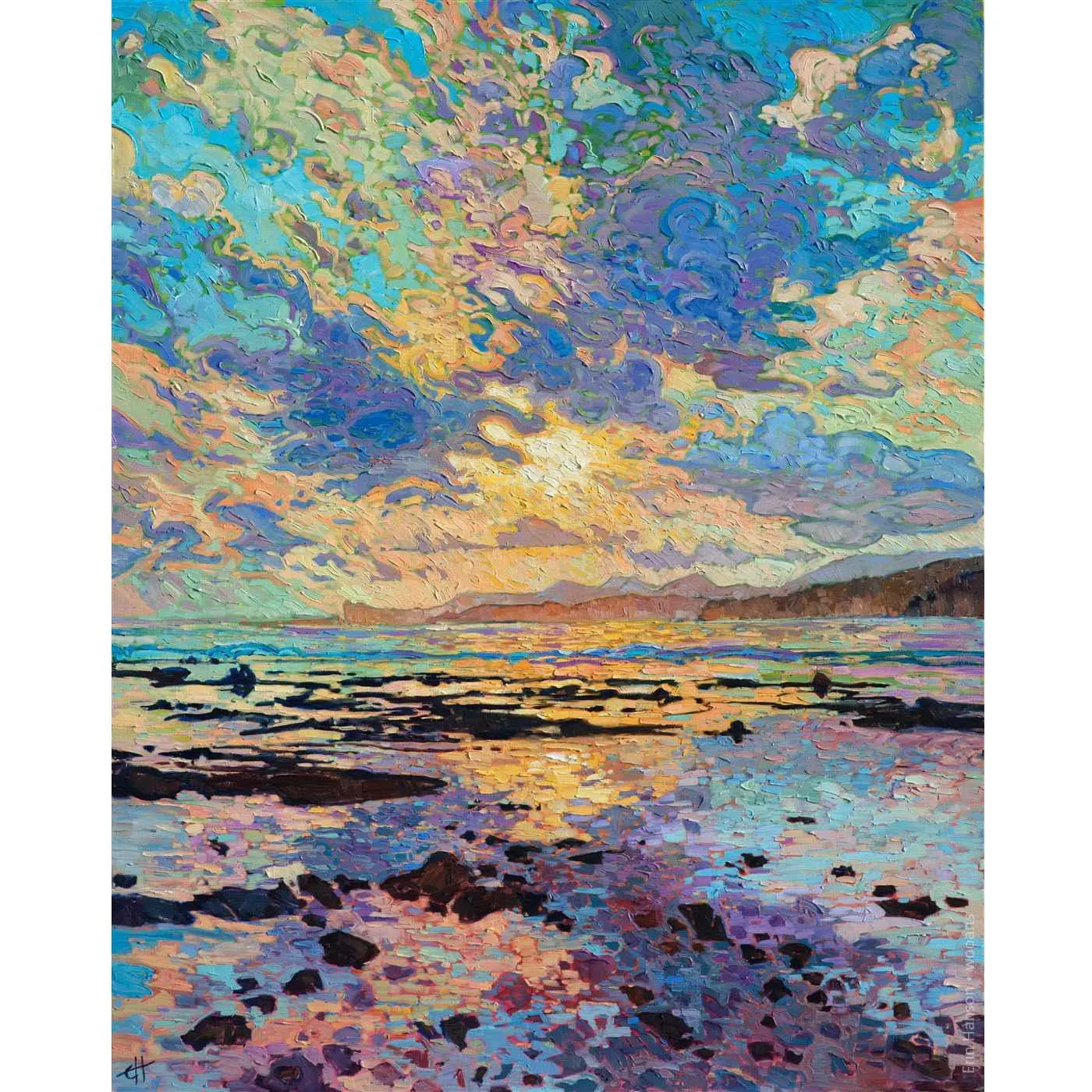 Erin Hanson artworks,Famous oil painting reproduction,Handmade seascape painting on canvas Decoration for home Wall pictures