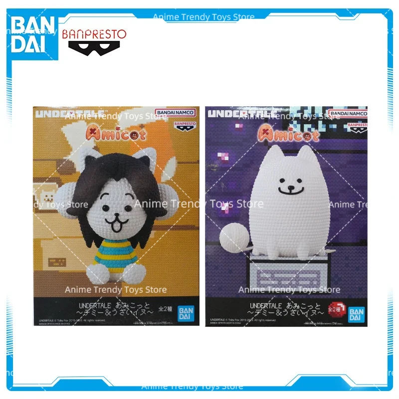 In stock BANPRESTO Amicot UNDERTALE Temmie Annoying Dog Figure Anime Action Model Toy Gift WY
