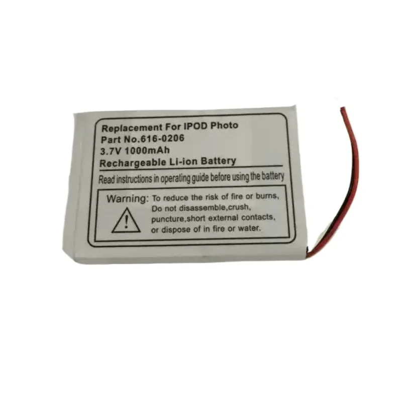 3.7V 1000mAh 616-0206 Li-ion Battery Replacement for Ipod Classic 4th Gen / Photo U2 A1059 20 40GB Battery+Tool