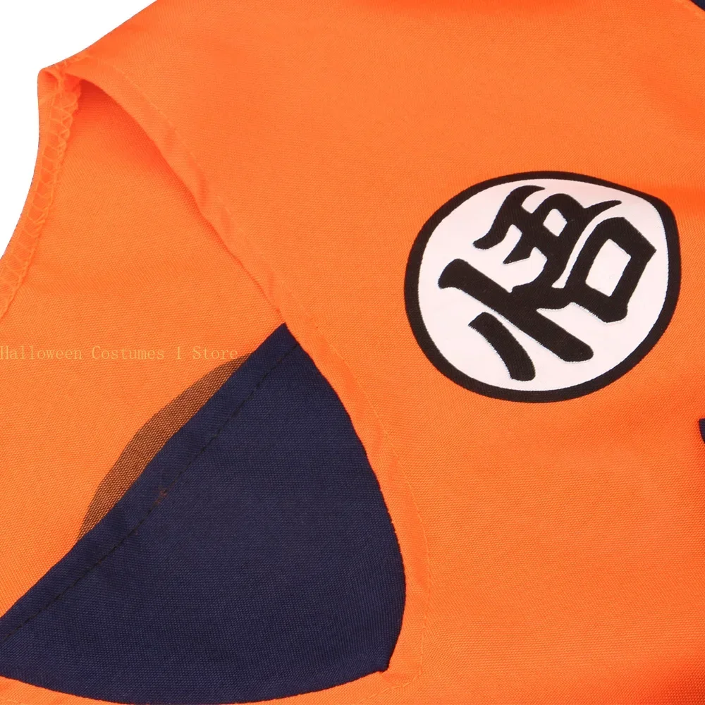 Japan Anime Son Goku Cosplay Costume for Kids 4