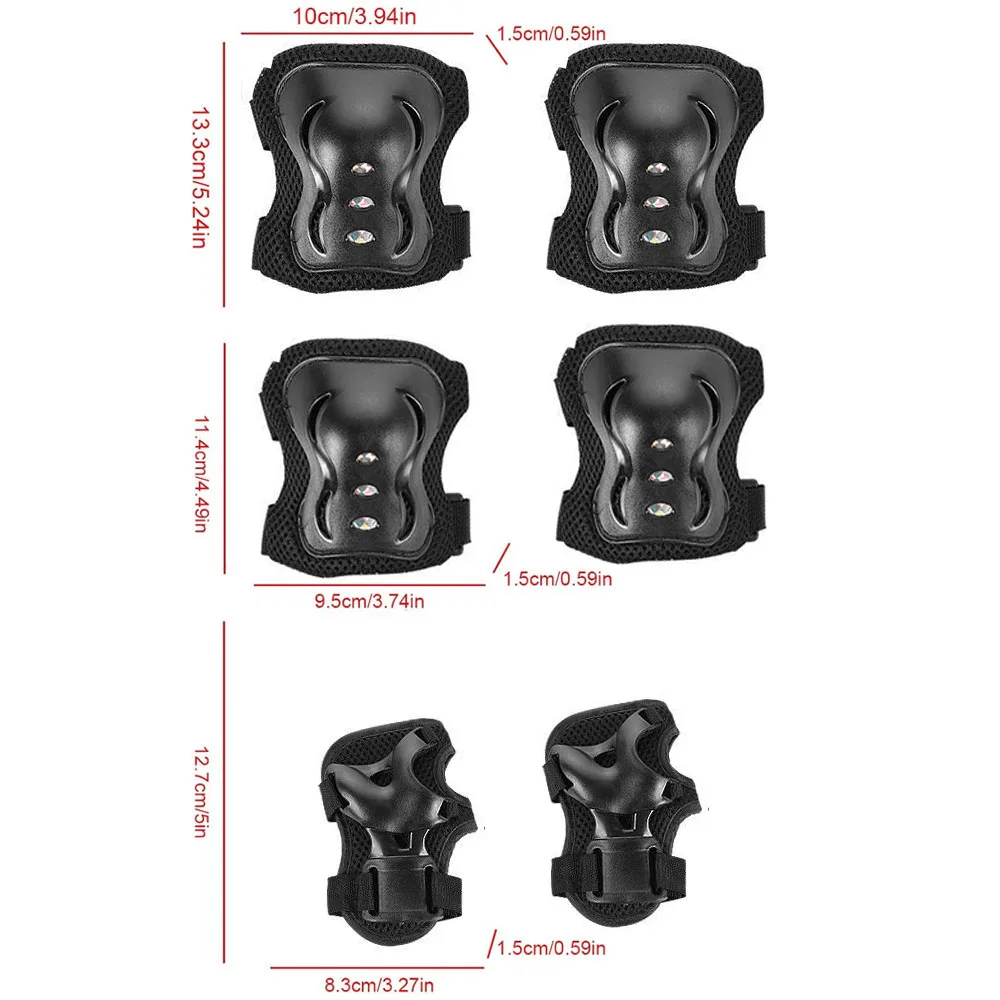 Kids Knee pads and Elbow Pads Toddler Protective Gear Set for Girls Boys with Wrist Guards 3in1 for Skating Cycling Bike Scooter