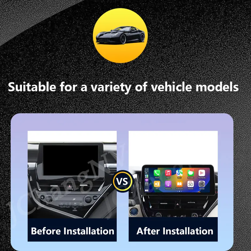 Car Radio Video Multimedia Audio Player for Toyota Camry 2021 - 2022 Wireless CarPlay Android Auto GPS Navi DSP Stereo Bluetooth