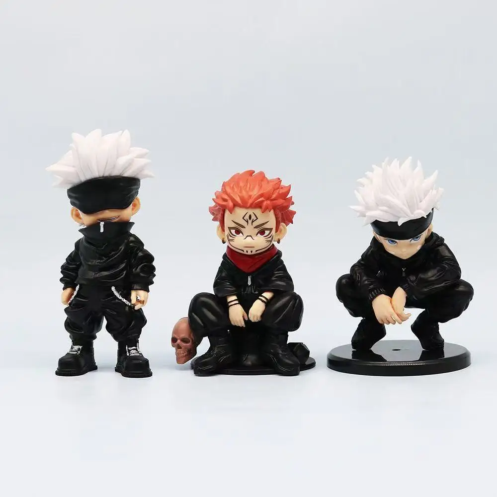 3 Style Jujutsu Kaisen Anime-Figur Satoru Gojo Actionfigur, der Herr des Fluches Sukuna, PVC-Modellpuppe, Spielzeugsammlung