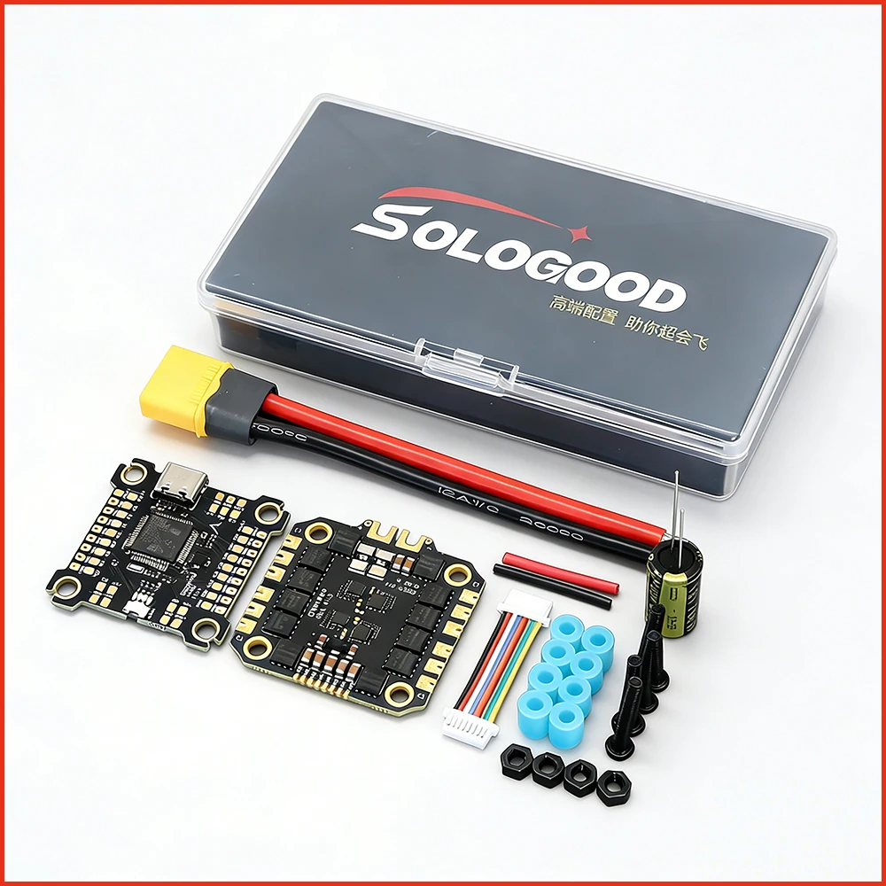 

Полетный контроллер SoloGood F405 60A 2-6S 30.5X30.5мм со стеком F405 и регулятором скорости BLS60A 4-в-1