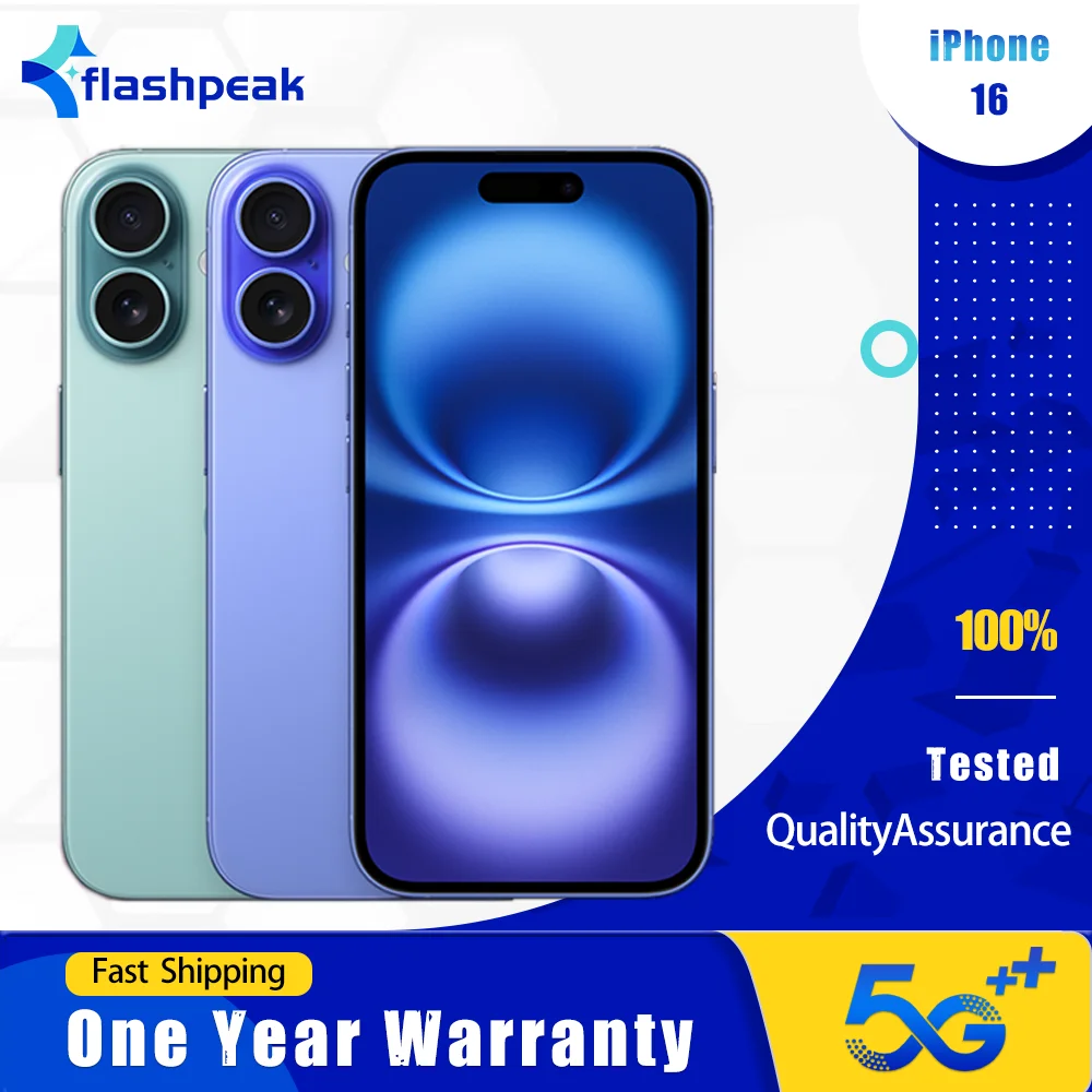 هاتف Apple iPhone 16 5G الأصلي بشاشة 6.1 بوصة Super Retina OLED 128GB/256GB ROM Apple A18 Hexa-Core iOS هاتف محمول غير مقفول #1