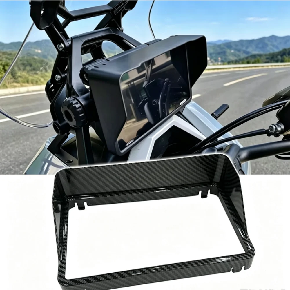 Water Transfer Printing & Black Dashboard Protective Frame for Zontes 2024-2026 368G/D/M/K/E Motorcycle Aftermarket Accessories