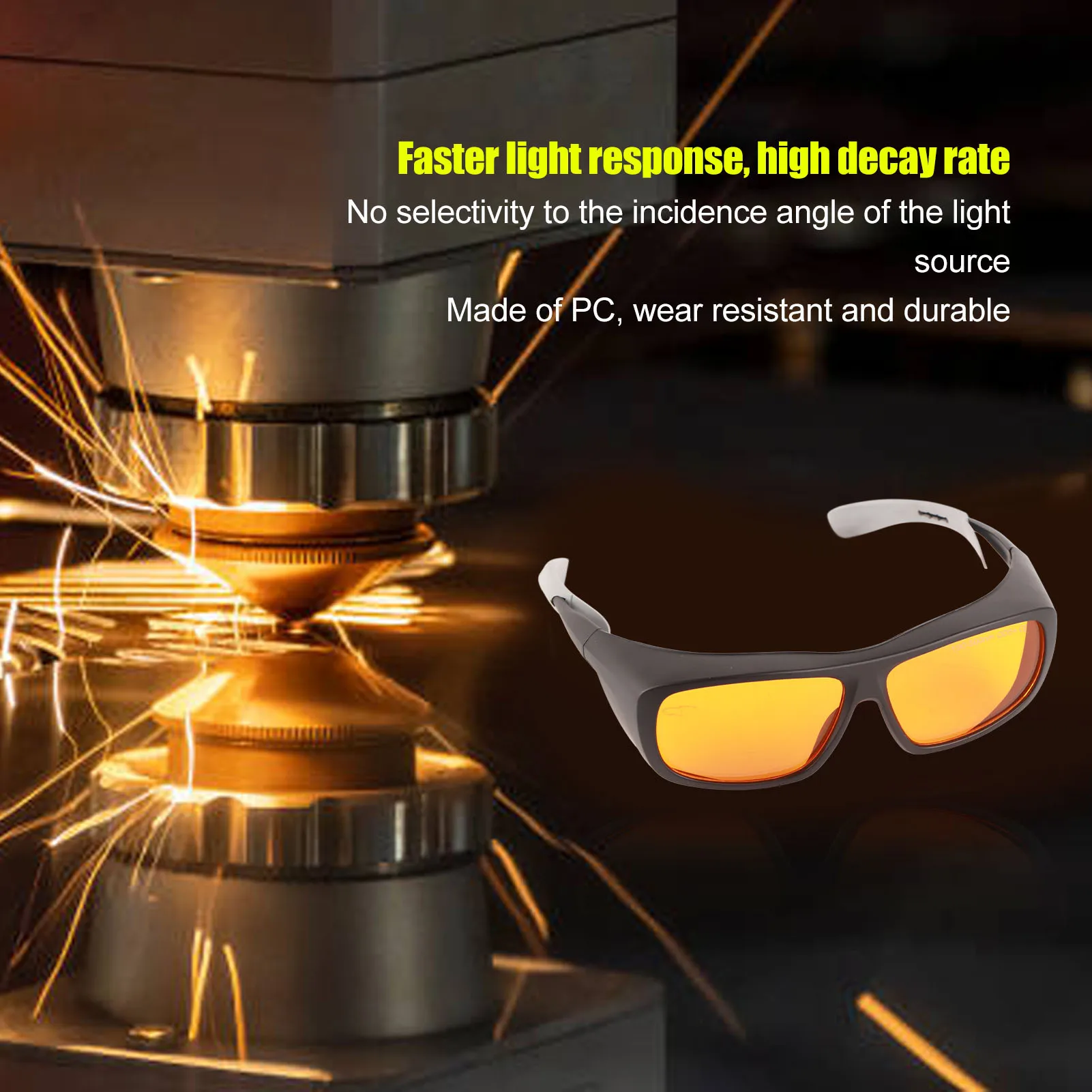 

ZK30 Laser Safety Goggles Plastic Eye Protection Glasses for Fiber Optic Projects 190‑500nm Wavelength