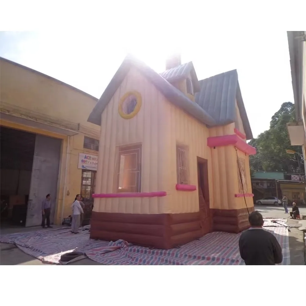 Giant Inflatable Cabin House Tent Portable Blow Up Event Advertising Service