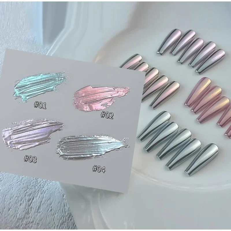 Silk Mirror Aurora Nail Powder Nails Glitter Dust Chrome Powder Shell Mirror Pigment Nail Art Supplies Manicure Decoration