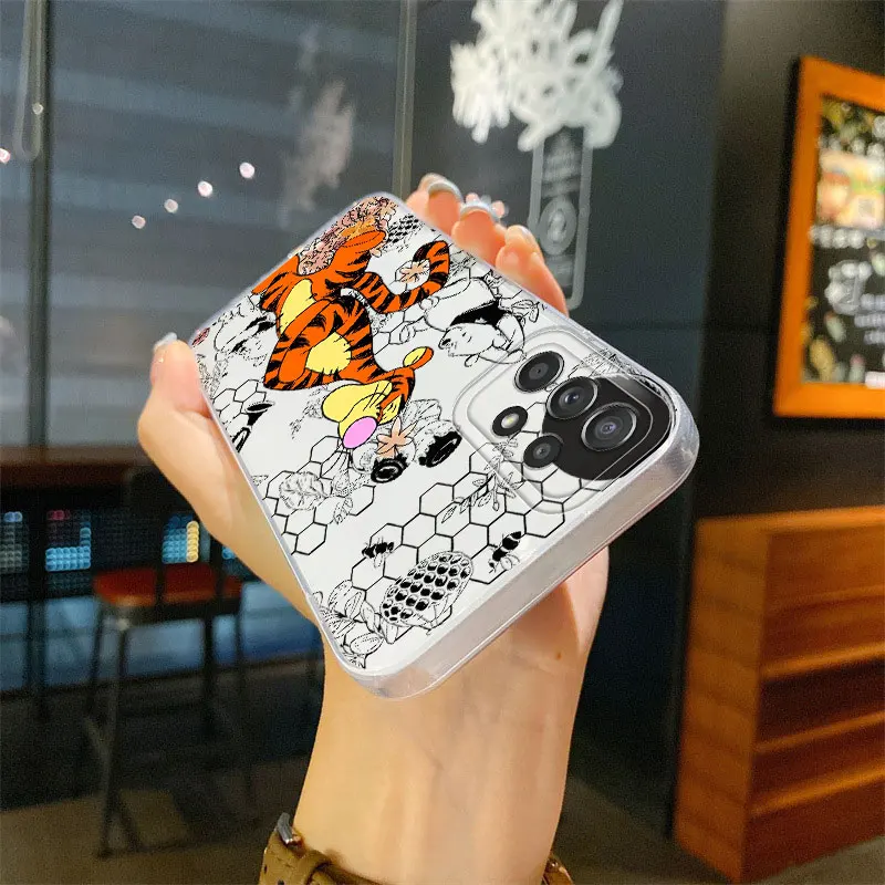 ديزني ويني ذا بوه واضح لينة قضية الهاتف لسامسونج غالاكسي A55 A50 A51 A53 A07 A54 A73 A06 A31 A02 A72 A05 A71 A04 A56 A52 #4