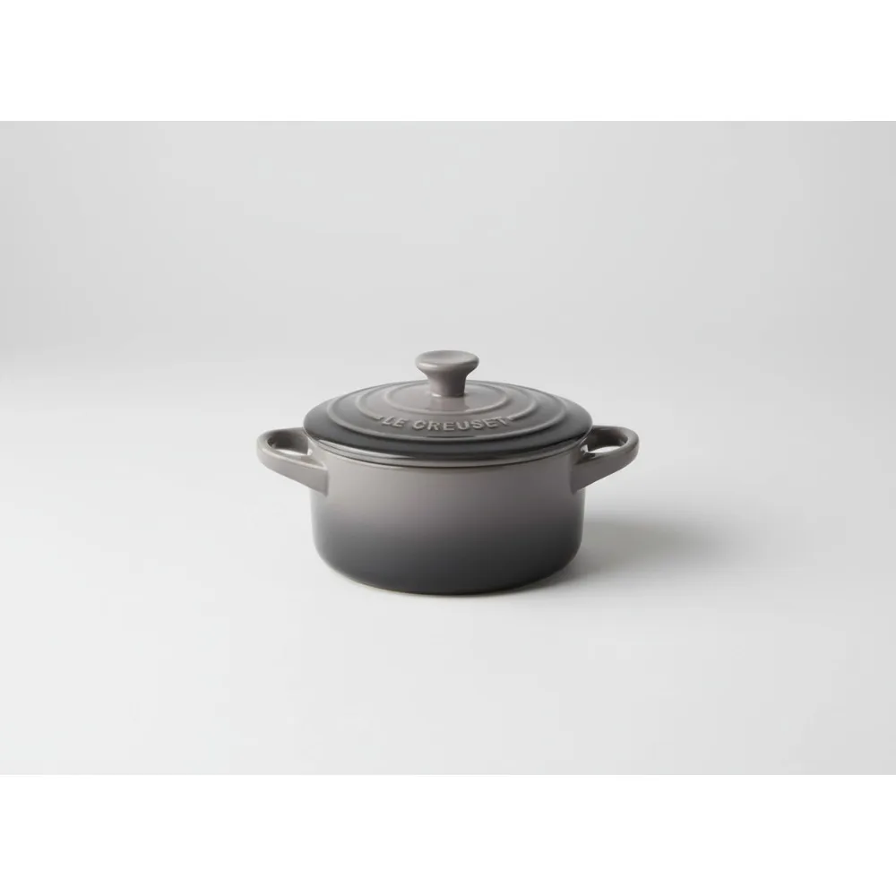 

Premium Stoneware Mini Round Cocotte, 24 oz, Oyster Color - Ideal for Home Cooks & Food Enthusiasts