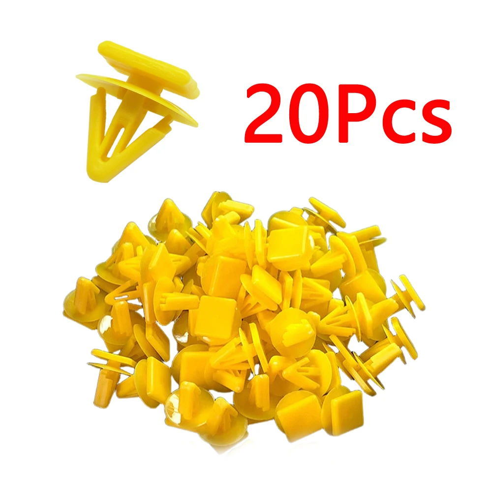 

20Pcs Car Door Interior Trim Panel Retaining Clips Rivets Plastic Fixed Fastener for Hyundai Elantra Sonata for KIA 11mm Hole