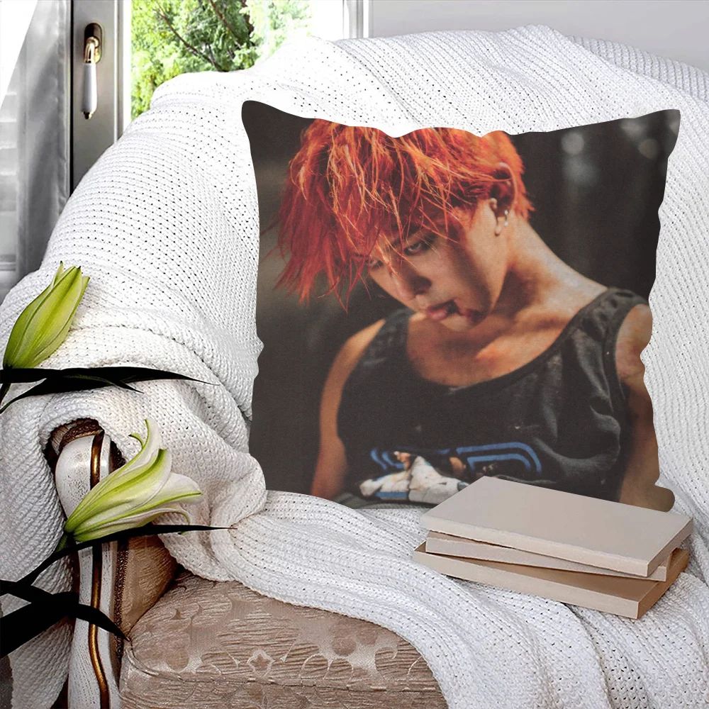 G-Dragon Kpop B-Bigbang-g Pillow Case Square Pillow Bedroom Sofa Leisure Comfort Cushion Car Living Room Home Decoration