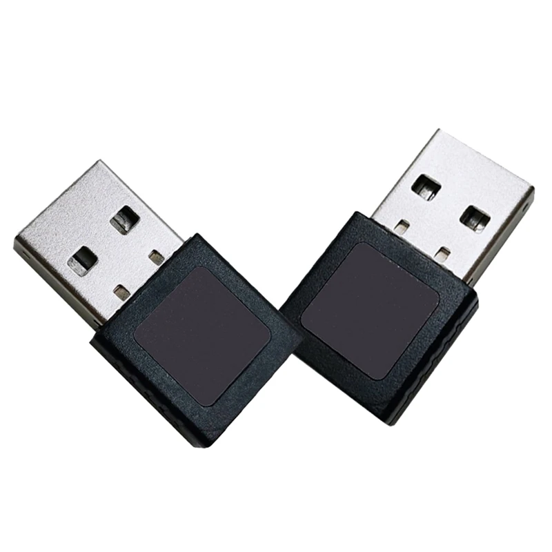 2Pcs Mini USB Fingerprint Reader Device For Windows 10 11 Hello Biometrics Security Key