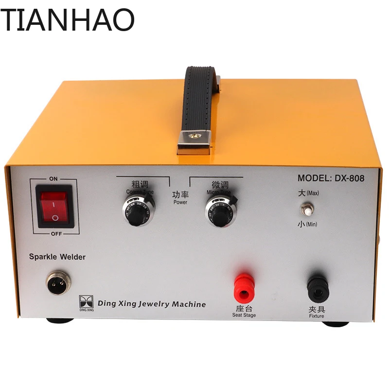 Jewelry Spot Welder 80A - Foot-Operated Handheld Ring Welder with Spot Welding Pen for Gold, Silver, Copper & Aluminum