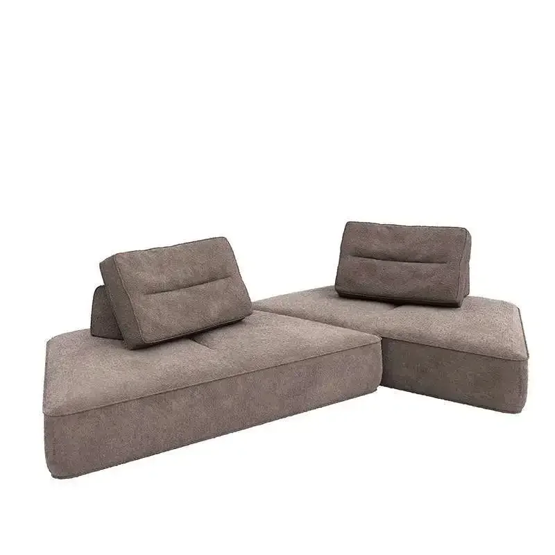 Italian modular sofa Nordic living room removable tofu block fabric sofa Modern special-shaped household lazy sofa