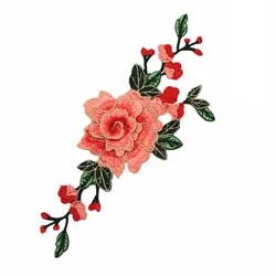 2 PCS Three-dimensional embroidery flower cloth patch patch decal DIY children's clothing accessories decals