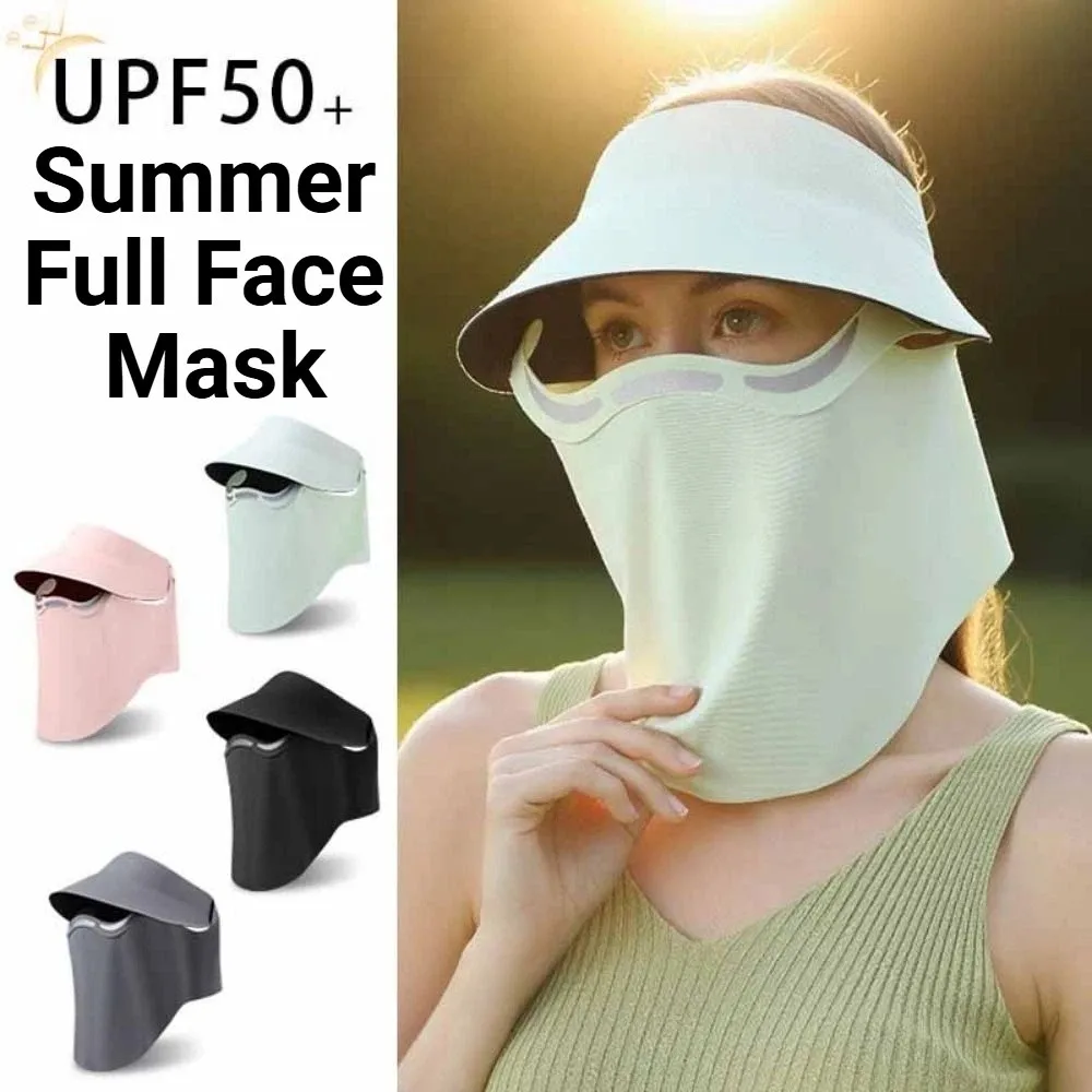 Hohlkappen-Sonnenhut mit großer Krempe, magnetischer, leichter Gesichtsschutz aus Eisseide, atmungsaktiver, abnehmbarer Outdoor-Sonnenhut für Radsport-Schutz