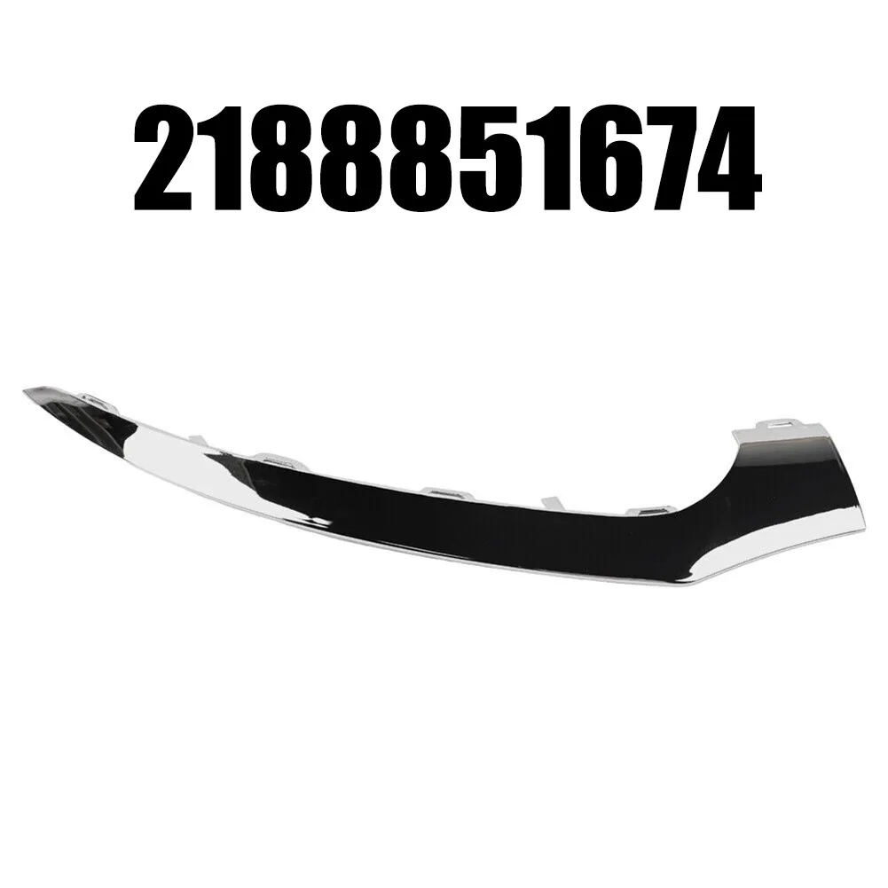 الكروم الجبهة اليمنى المصد صب الكسوة لمرسيدس ل CLS W218 C218 2015 2018 يناسب الموقف الأمامي الأيمن مع OEM A2188851674