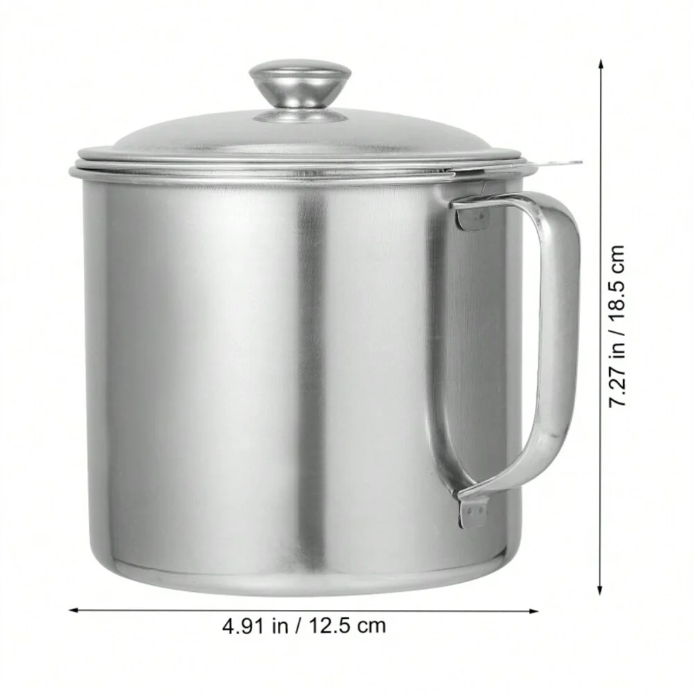 1.4L Stainless Steel Oil Dispenser Bottle Dishwasher Safe Glass Bottle SUS 304 Stainless Oil Bottle / Cruet