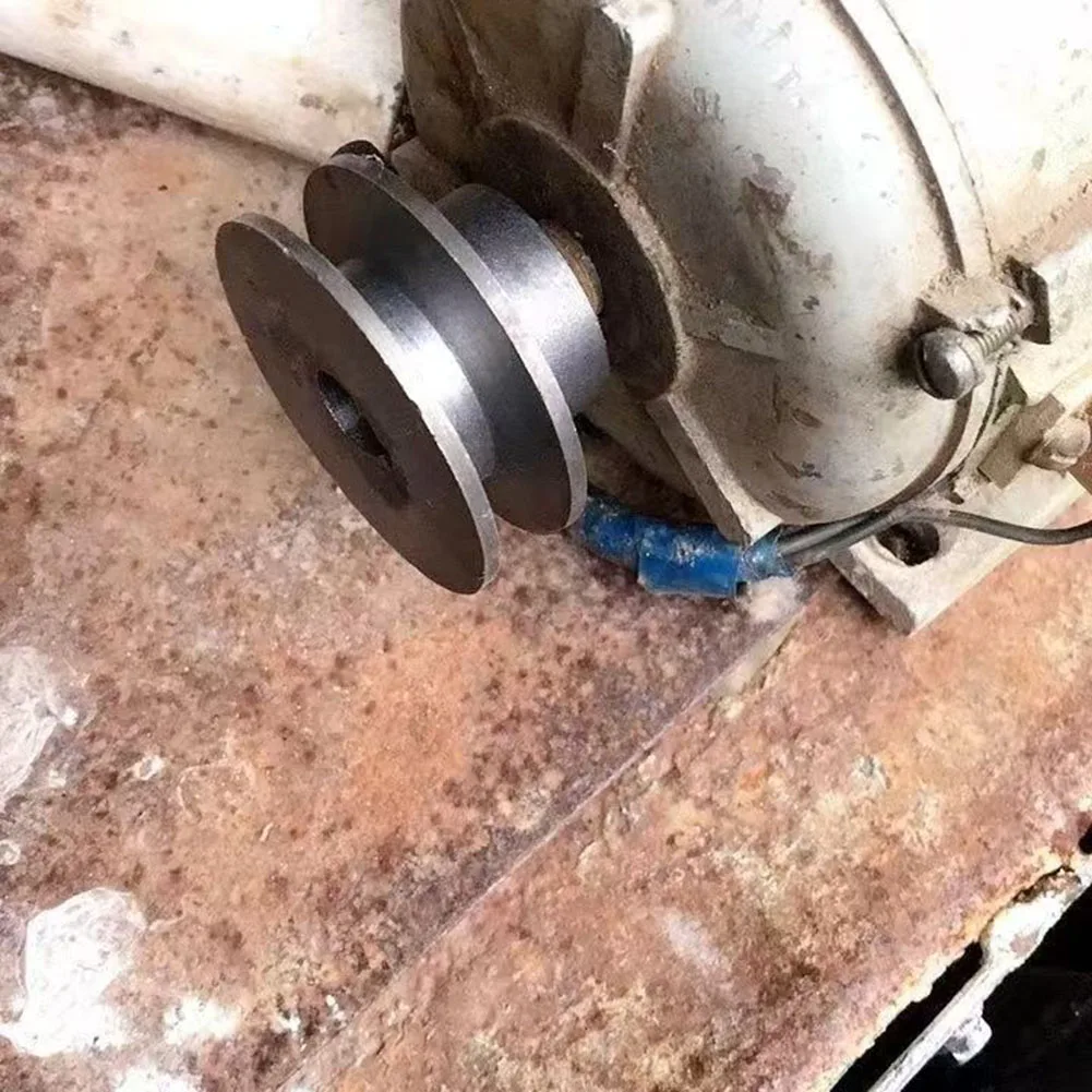 

1pc V-Belt Pulley A Type Sinlge Slot Pulley Motor A-type Single-groove Pulley Motor Wheel For Air Compressor Air Pump Power Tool